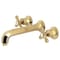 Kingston Brass KS4122AX Metropolitan 2-Handle Wall Mount Bathroom Faucet, Brass KS4122AX - alternate 1